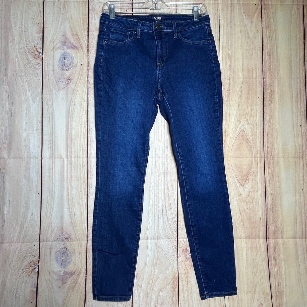 NYDJ Ami Skinny Jeans Womens‎ 6 Blue Dark Wash Lift Tuck Stretch Denim Classic